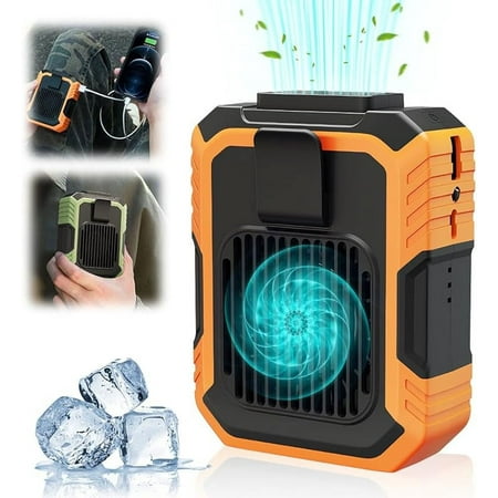 

LANFENG Cool Clip Fan Under Shirt Portable Mini Waist Fan for Under Shirt Outdoor Waist Fan Belt Clip Fan Recharging Waist Mounted Electric Fan Wearable Personal Clip Fan