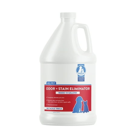 UPC: 0736683000081 | Unique Pet Odor and Stain Eliminator 128 oz. Concentrate Makes over 10 Gallons of Stain and Odor Remover