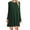 Green, variant on Hvot&aat Women's Long Sleeve T-shirt Dress 2025 Fall Crewneck Loose Casual Solid Color Swing Pullover Short Dresses