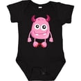 thumbnail image 3 of Inktastic Cute Monster, Pink Monster, Funny Monster, Horns Boys or Girls Baby Bodysuit, 3 of 5