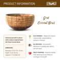 thumbnail image 4 of Rainforest Bowls Grid Coconut Bowl 2-Pack, 4 of 4
