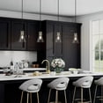 Gold Pendant Lights, Seeded Glass Pendant Lights for Kitchen Island, 1