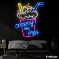 thumbnail image 2 of Craftnamesign Milkshake Neon Sign, Coffee Bar Decor, Milkshake Decor, 2 of 4