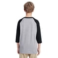 thumbnail image 3 of Gildan Youth Heavy Cotton™ 5.3 oz. 3/4-Raglan Sleeve T-Shirt - G570B, 3 of 4