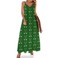 thumbnail image 1 of Vestido sin mangas con patrón de palos de golf cruzados Vestido de verano Ropa femenina, 1 of 7