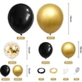 thumbnail image 2 of Decoración de cumpleaños en negro y dorado, guirnalda de globos, globos de confeti para bodas, despedidas de soltera y Halloween: celebre con estilo Golden Glam, 2 of 6