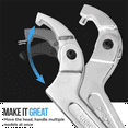 Crescent Wrench Set Adjustable CPin Wrench Hook Wrench for Tightening