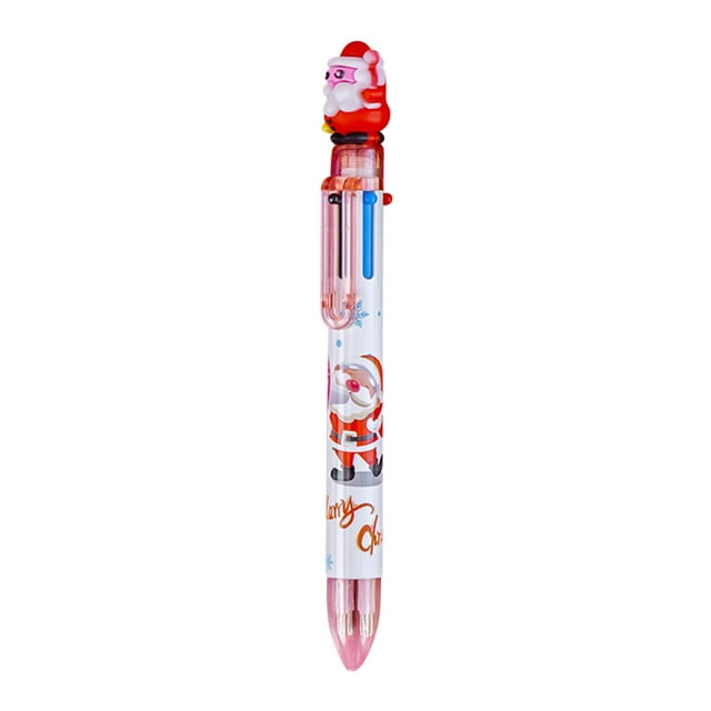 Vaidha Stylo-Bille de Noël à 6 Couleurs à Pression Marqueur Multifonction Couleur 2 ml