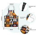 thumbnail image 7 of Halloween Icons Collage Pattern Kids Aprons for Girls and Boys,Adjustable Neck Strap Toddler Aprons for Kids Cooking Baking,23.6"x19", 7 of 7