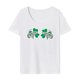 thumbnail image 1 of Camiseta para mujer, camiseta de cuello redondo, corte regular, camiseta básica para el viaje diario L, 1 of 7