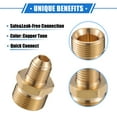thumbnail image 3 of Unique Bargains Pressure Washer Connector Fitting 14mm M22x1.5 to M14x1.5 Male Adapter Brass Hose Connector Copper Tone, 3 of 6