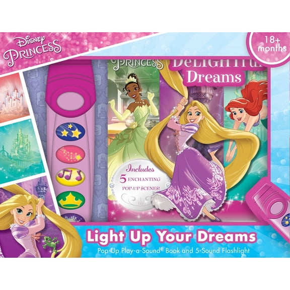 Pre-Owned Disney Princess: Light Up Your Dreams Pop-Up Play-A-Sound Book and 5-Sound Flashlight Set [With Battery] (Hardcover) 1450825966 9781450825962