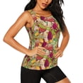 thumbnail image 2 of Lsque Bright Mushrooms Printed Workout Tank Tops for Women, Athletic Sports Tank Tops, Compression Sleeveless Dry Fit Shirts,Sleeveless Yoga Shirt-Large, 2 of 9