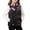 Black Cherry Blossom Pink, variant on Girls Lightweight Puffer Vest Butterfly Leopard Print Beige