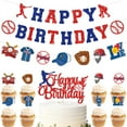 thumbnail image 1 of Baseball Birthday Party Decorations Supplies For Boys Happy Birthday Banner, 1 of 9