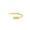 Small, variant on Gold-Tone Dual Fist Zinc Bangle Cuff Bracelet - Large