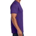 thumbnail image 4 of Hanes Essential-T Short Sleeve Cotton T-Shirt for Adult, Athletic Purple, XL, 4 of 5
