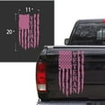 thumbnail image 2 of Veteran Vietnam Retired Distressed American USA US Flag Truck Tailgate Vinyl Decal Compatible with most Pickup Trucks – U.S. Army Sticker USMC USAF US Navy Decal (11" x 20", Soft Pink), 2 of 8