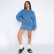 thumbnail image 5 of Suéteres de Cuello Redondo de de Gran Tamaño para Mujer, Tops Bonitos para Otoño e Invierno, Ropa Preppy para Chicas Adolescentes Azul S, 5 of 8