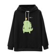 thumbnail image 1 of Sudadera Gibobby Mujer Moda Fabricante chino Color Block manga larga con estampado de dinosaurio negro XL, 1 of 4