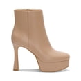 thumbnail image 2 of INC Womens Beige 1-1/2" Platform Comfort Alize Round Toe Stiletto Zip-Up Booties 9 M, 2 of 4