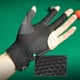 thumbnail image 4 of Guantes de billar con dedos abiertos Entrenamiento amateur de poliéster transpirable (gris negro), 4 of 4