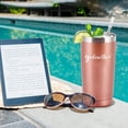 thumbnail image 3 of Godmother Gift - Godmother Travel Tumbler, Mother‘s Day Tumbler, 20Oz Insulated Stainless Steel Travel Tumbler with Lid and Straw - Mom Gift for Mother‘s Day, Birthday, Christmas, Rose Gold, 3 of 6