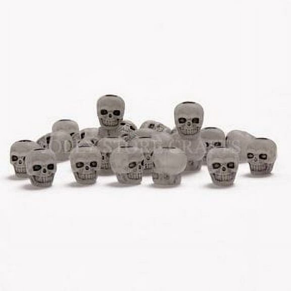 Jolly Store Crafts Skull Beads Antiqued Glow in the Dark made in the USA