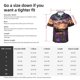 thumbnail image 5 of Balery Starry Night Purple Irises Camisas hawaianas de manga corta para hombre, camisas playeras de corte holgado, camisas de vacaciones con botones,XX-Large, 5 of 7