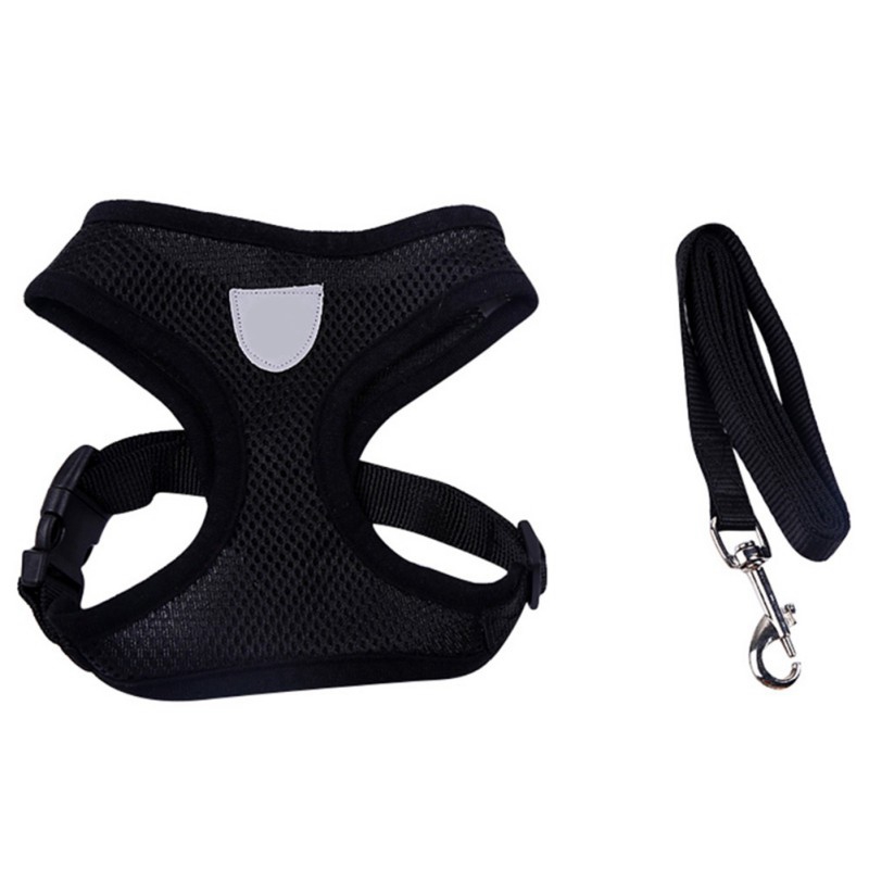 Fysho Dog Safety Vest Harness Outdoor Soft Pet Adjustable Vest Harness for Small Medium Large
