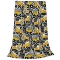 thumbnail image 2 of Pofeuu Excavator At Work Print Ultra-Soft Micro Fleece Blanket,for Bed Or Sofa,All Season Throw Blankets Flannel Blanket-50"x40", 2 of 7