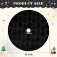 thumbnail image 2 of Sanmadrola Christmas Tree Skirt Black Plush Skirts Christmas Decorations Indoor Xmas Ornaments Holiday Decor for Party, 48in, 2 of 8