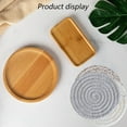 thumbnail image 4 of Simple cotton thread heat insulation mat placemat braided anti-scalding table mat bowl mat pot mat（3PCS)style:style1;, 4 of 5