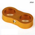 thumbnail image 1 of 1pcs Wires Separator AN4 11MM/AN6 14MM/AN8 16MM/AN10 20MM Alumimum Braided Hose Separator Clamp Cable Fastener RS-HR013AN4-AN10~4663, 1 of 1