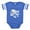 Royal Blue, variant on CafePress - Gothic Skull Initial F - Cute Infant Baby Football Bodysuit