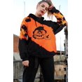 thumbnail image 2 of Black Cat on Pumpkin Sweatshirt Halloween Sweatshirts for Women Fall Pumpkin Face Tee Lightweight Pullover Tops, 2 of 9