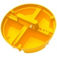 Bucket Boss 15051 Bucket Stacker, Plastic, Yellow, 101/4 in Dia x 41/