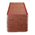 thumbnail image 1 of Camino de Mesa DII 36x183 cm Yute Chevron Rojo, 1 of 9