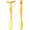 Gold, variant on 3-Piece Metal Eye Cream Applicator Tool, Roller, Spoon, Silver Facial massager for reducing puffiness wrinkle dark circles, helps apply cream and massage, compact travel size