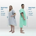 thumbnail image 7 of Winthome Surf Poncho Changing Towel Robe with Hood and Pocket, Microfiber Changing Towel Poncho Quick Dry for Surfing Beach Swimming Outdoor Sports (XL Black), 7 of 7
