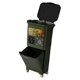 thumbnail image 5 of Cubo de Basura Cocina Reciclaje con Ruedas Compartimiento Extraíble Tapa Fácil Y Separador Seco Húmedo Adecuado para Restaurantes Oficinas Hogares Apa Verde, 5 of 8