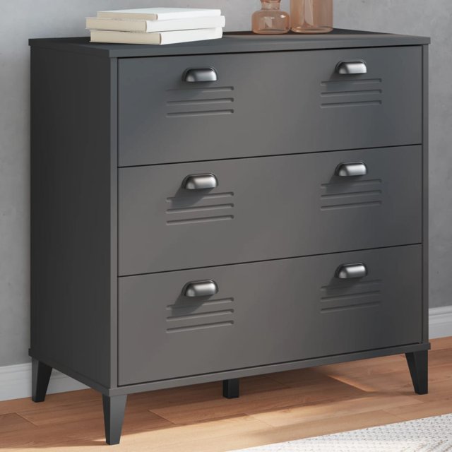 vidaXL Drawer Cabinet VIKEN Anthracite Grey Engineered Wood