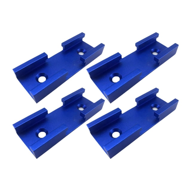 4 piezas de carpintería t pistas de aluminio aleación t pistas profesionales resistentes tlot Azul