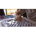 thumbnail image 4 of White Papel Picado Mexican Plastic Banner (1 Pack) - 1 x 10 Large Panels / 16 Feet Long - Great Decor for Wedding Streamers, Baptism Decorations, Showers and More by Ole Rico, 4 of 6