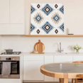 thumbnail image 6 of Blue Wall Art Painting on Canvas, Southwest Boho Tribe Abstract Geometric Art Canvas Art Home Prints Wall Art Framed Modern Artwork for Living Room Bedroom Wall Decor 16x16in, 6 of 9