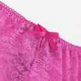 thumbnail image 4 of Women's Intimates 1Pc Women Floral Lace Panty Underwear Brief Plus Crotchless Thong Lingerie,Pink Women's Intimates S, 4 of 6