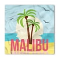 thumbnail image 1 of Graphic Beach Bandana, Malibu Sunset Ocean, Unisex Head and Neck Tie, by Ambesonne, 1 of 2