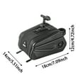 thumbnail image 3 of WEST BIKING 2Pcs Battery Bag, 2.6L Saddle Bag, Electric Bicycle Rear Rack Waterproof Bag, Quick Release Storage Bag, Large Capacity Bike Bag, Electric Bike Rear Seat Bag Bike Trunk Bag, 3 of 7