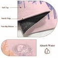 thumbnail image 6 of Forest Silhouette Area Rugs 6'x9', Small Throw Rugs for Kitchen Dining room, Retro Abstract Watercolor Forest Trees Pink Indoor Outdoor Rug Non-Slip Low Pile Carpet Runner Reversible Floor Mats, 6 of 8