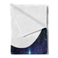 thumbnail image 2 of Celestial Soft Flannel Fleece Throw Blanket, Gemini Zodiac with Twin Girls and Constellation Hair Horoscope, Cozy Plush for Indoor and Outdoor Use, 70" x 90", Violet and Multicolor, by Ambesonne, 2 of 5